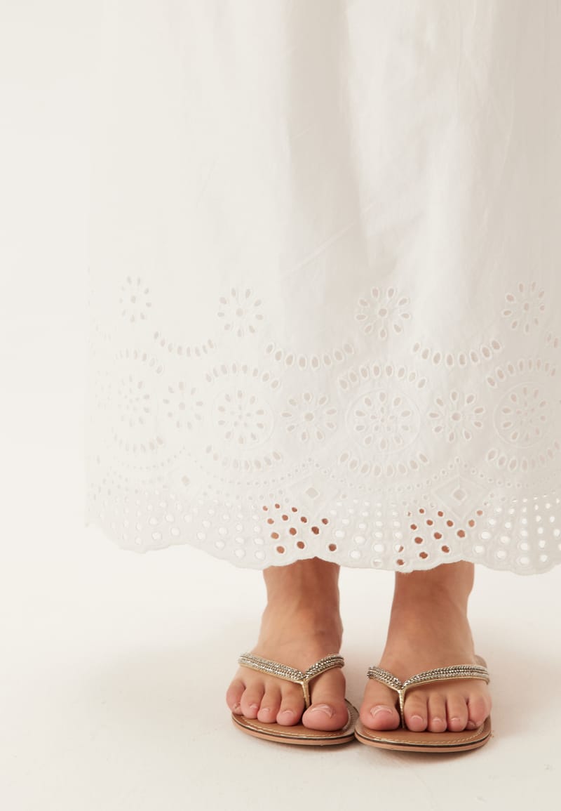 ONLY Onllou Life Emb Long Skirt