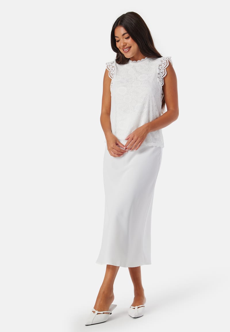 Pieces Olline SL Lace Top