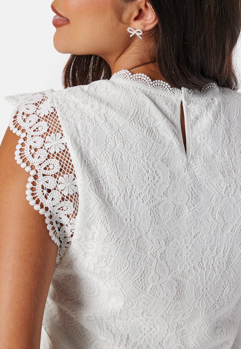 Pieces Olline SL Lace Top