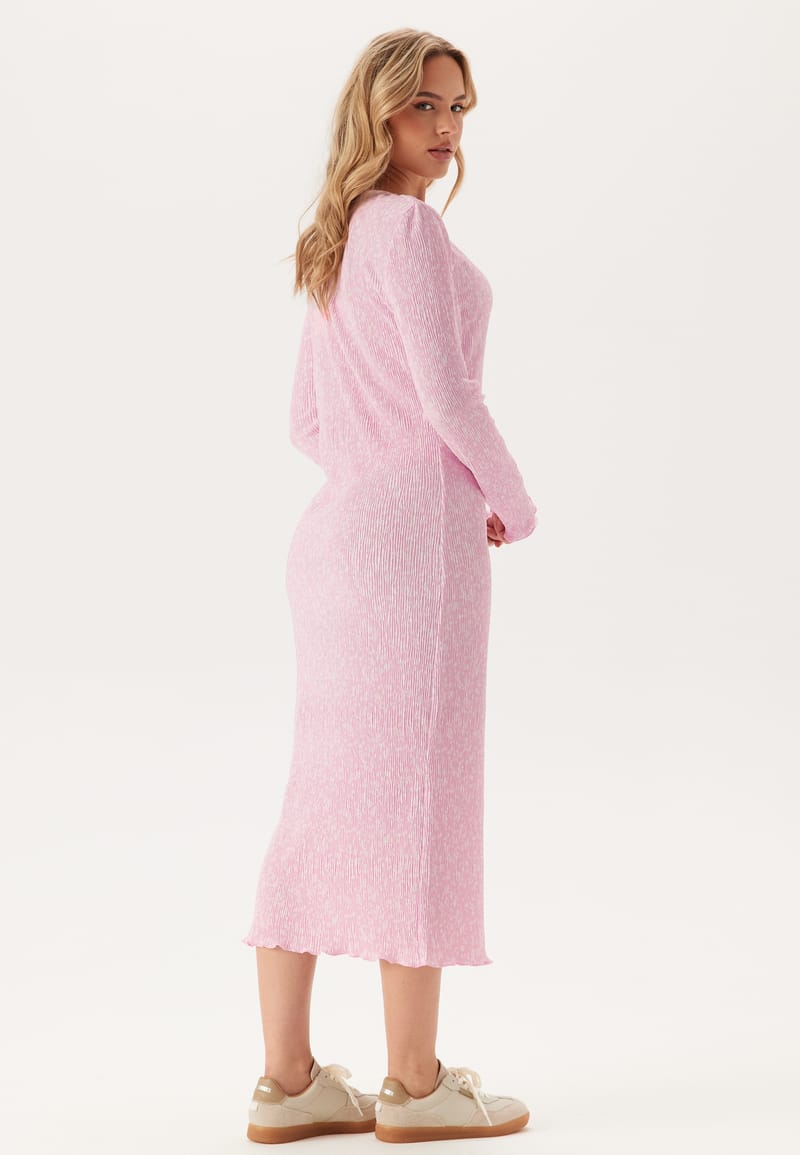Pieces Pcflora Ls Midi Dress