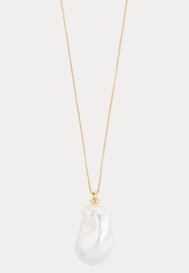 Pilgrim Sky Pearl Necklace Gold-plated