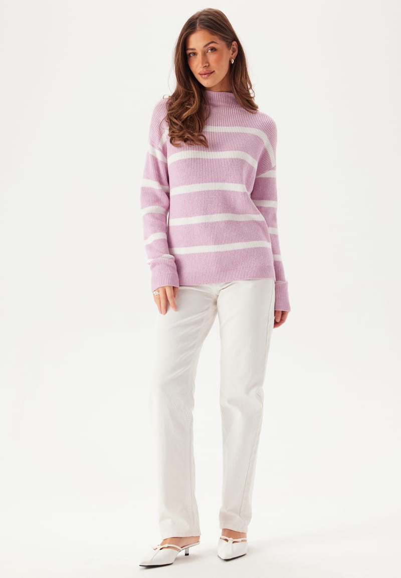 VILA Viril Mockneck L/S Knit Rib Top