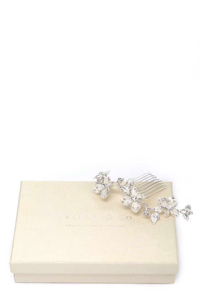 Ivory & Co Peony Haircomb