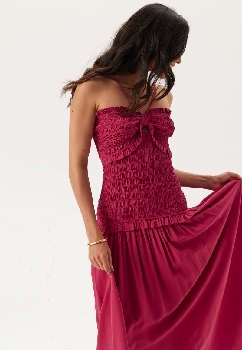 Andrea Norrman X Bubbleroom Smock Bodice Ankle Dress