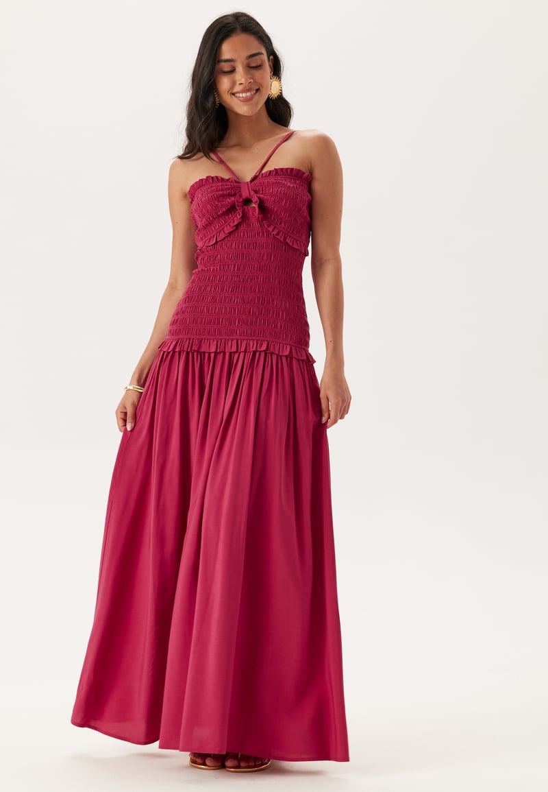 Andrea Norrman X Bubbleroom Smock Bodice Ankle Dress
