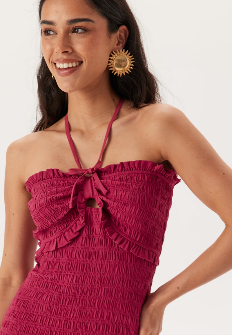 Andrea Norrman X Bubbleroom Smock Bodice Ankle Dress