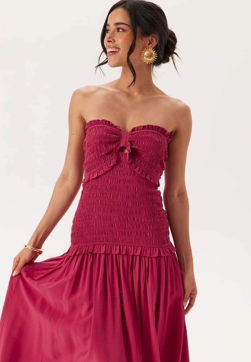 Andrea Norrman X Bubbleroom Smock Bodice Ankle Dress