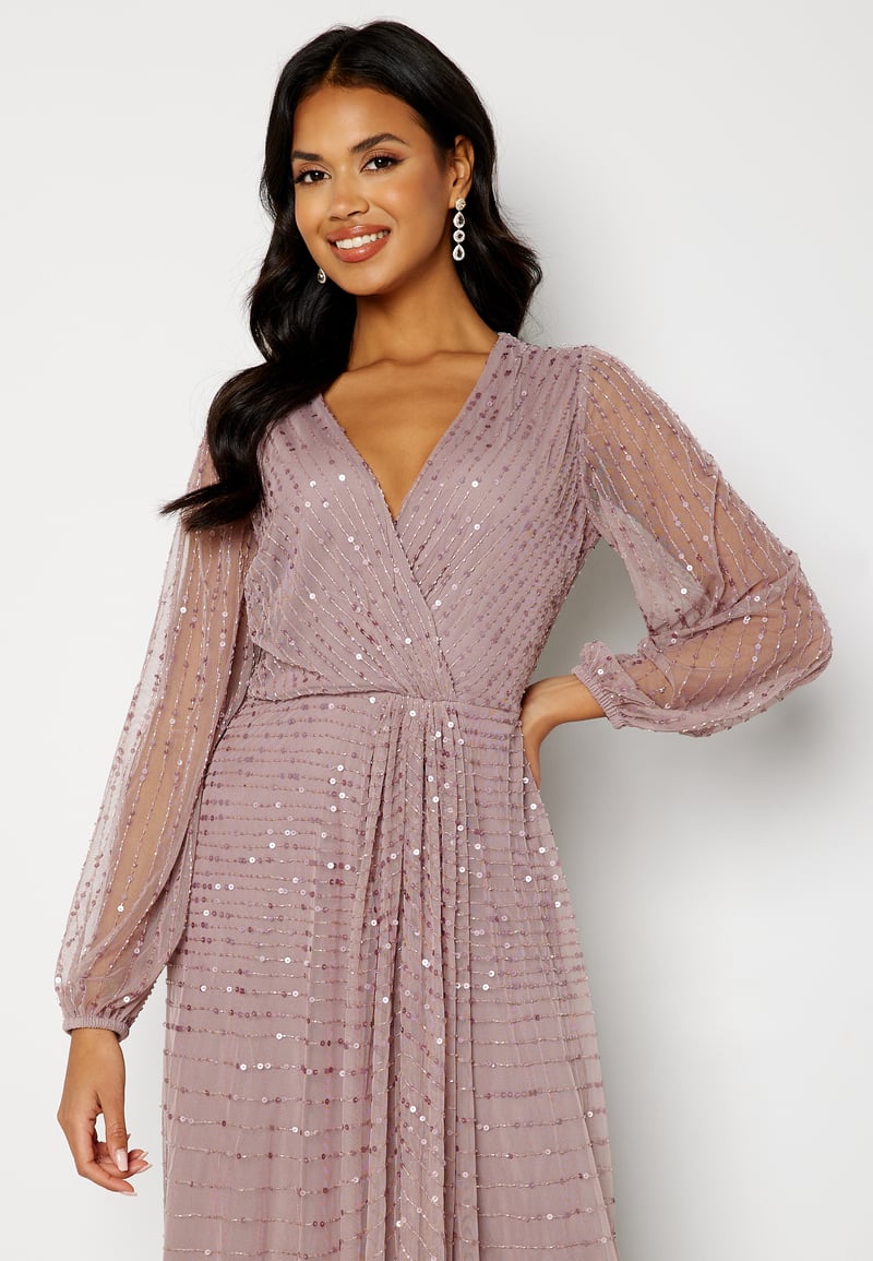 AngelEye Long Sleeve Sequin Dress