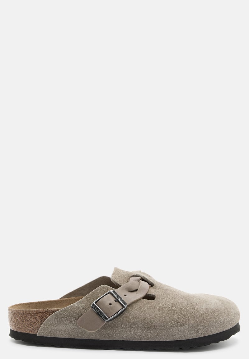 Birkenstock Boston Braided Suede Leather