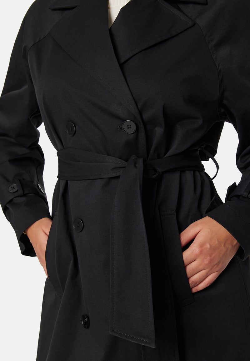 BUBBLEROOM Belted Midi Trenchcoat