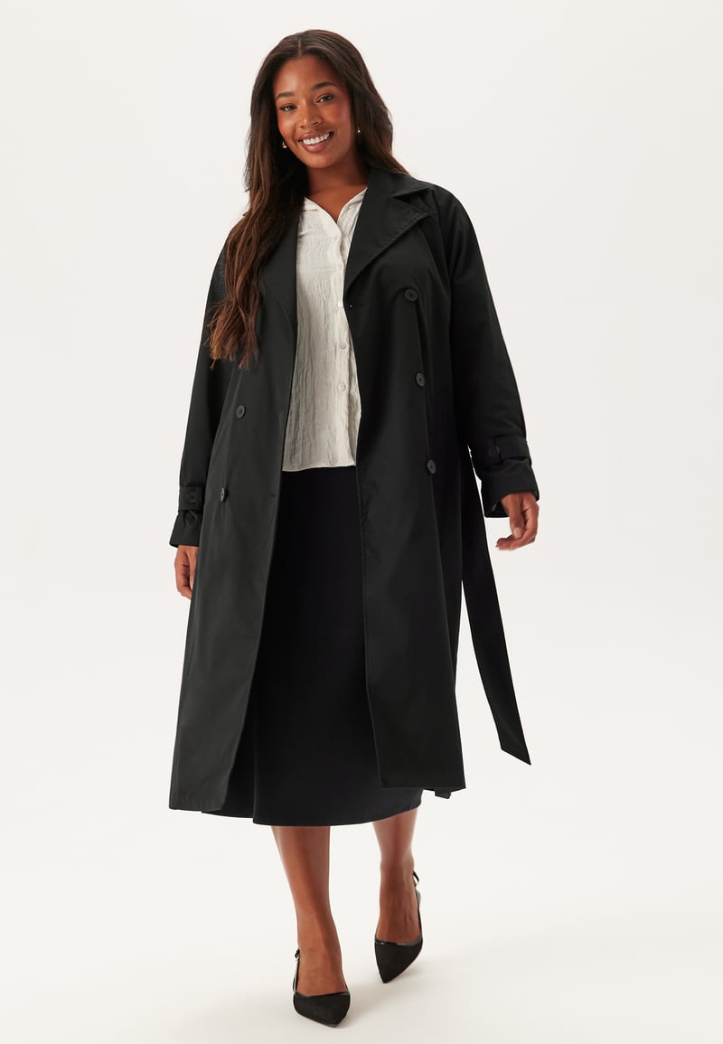 BUBBLEROOM Belted Midi Trenchcoat