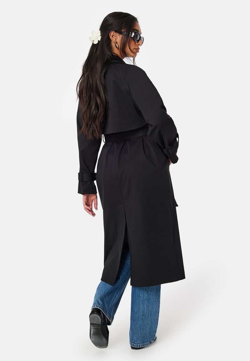 BUBBLEROOM Belted Midi Trenchcoat