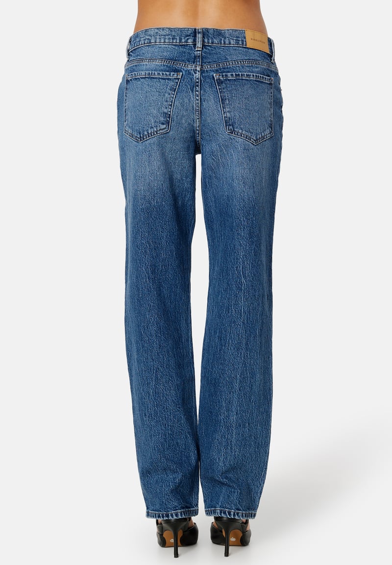 BUBBLEROOM Low Waist Straight Jeans