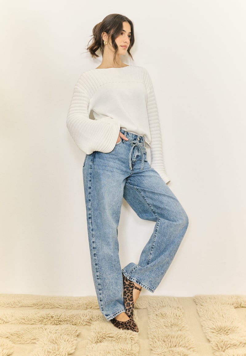 BUBBLEROOM Boatneck Knitted Sweater