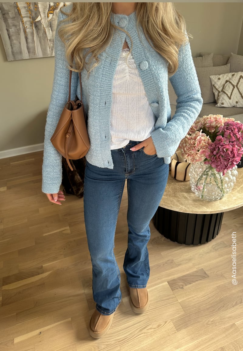 BUBBLEROOM Bouclé Cardigan
