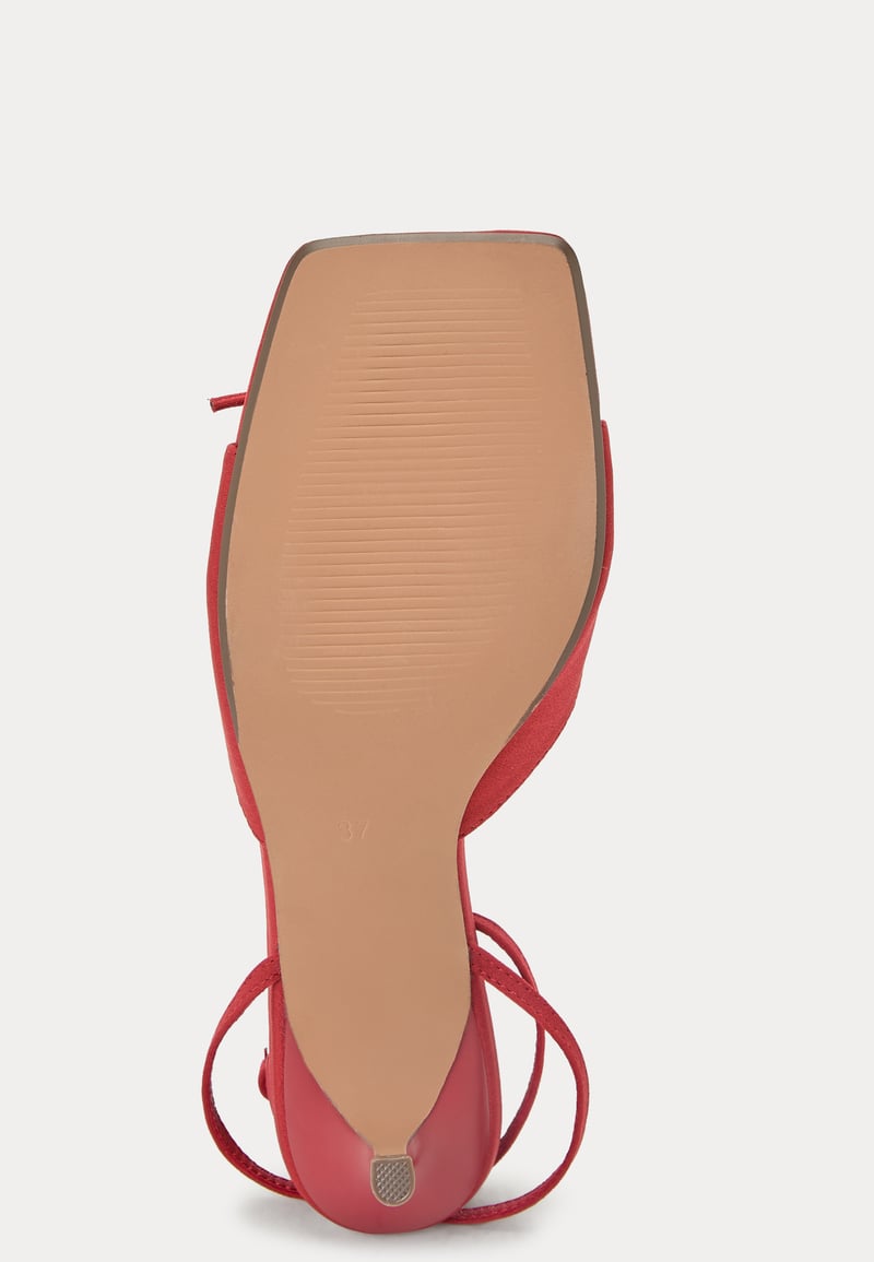BUBBLEROOM Bow Low heel Strap Sandal