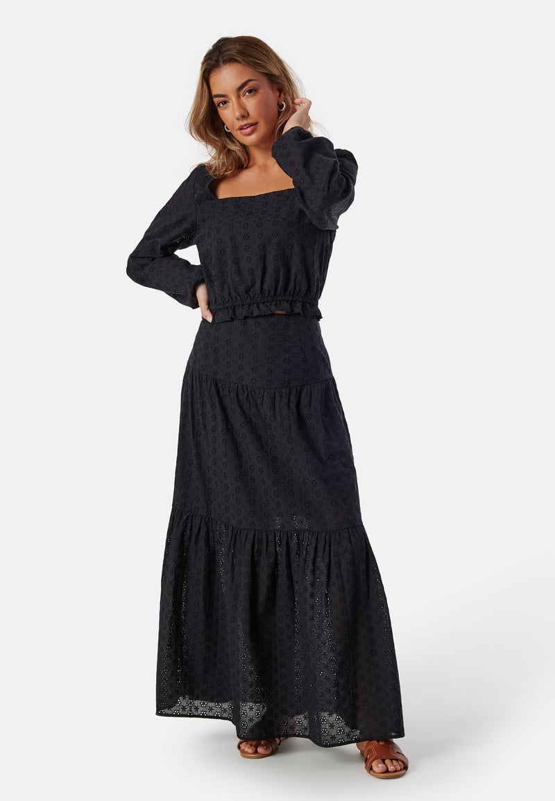 BUBBLEROOM Broderie Anglaise Maxi Skirt
