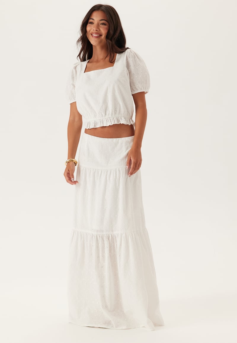 BUBBLEROOM Broderie Anglaise Maxi Skirt