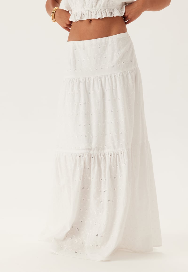 BUBBLEROOM Broderie Anglaise Maxi Skirt