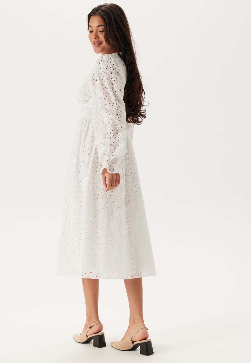 BUBBLEROOM Broderie Anglaise Midi Dress