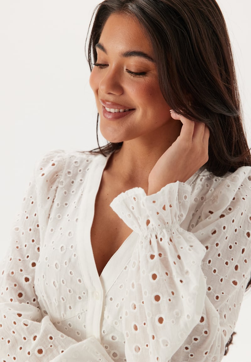 BUBBLEROOM Broderie Anglaise Midi Dress