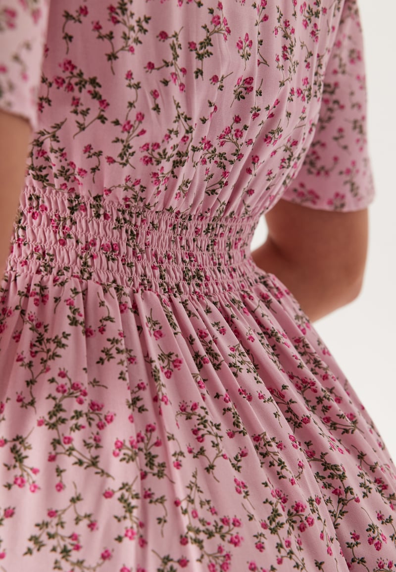 BUBBLEROOM Butterfly Sleeve Viscose Maxi Dress