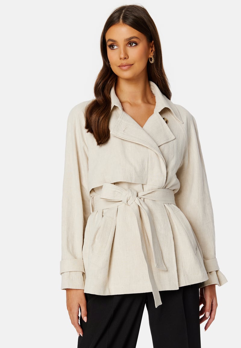 BUBBLEROOM CC Linen Trenchcoat