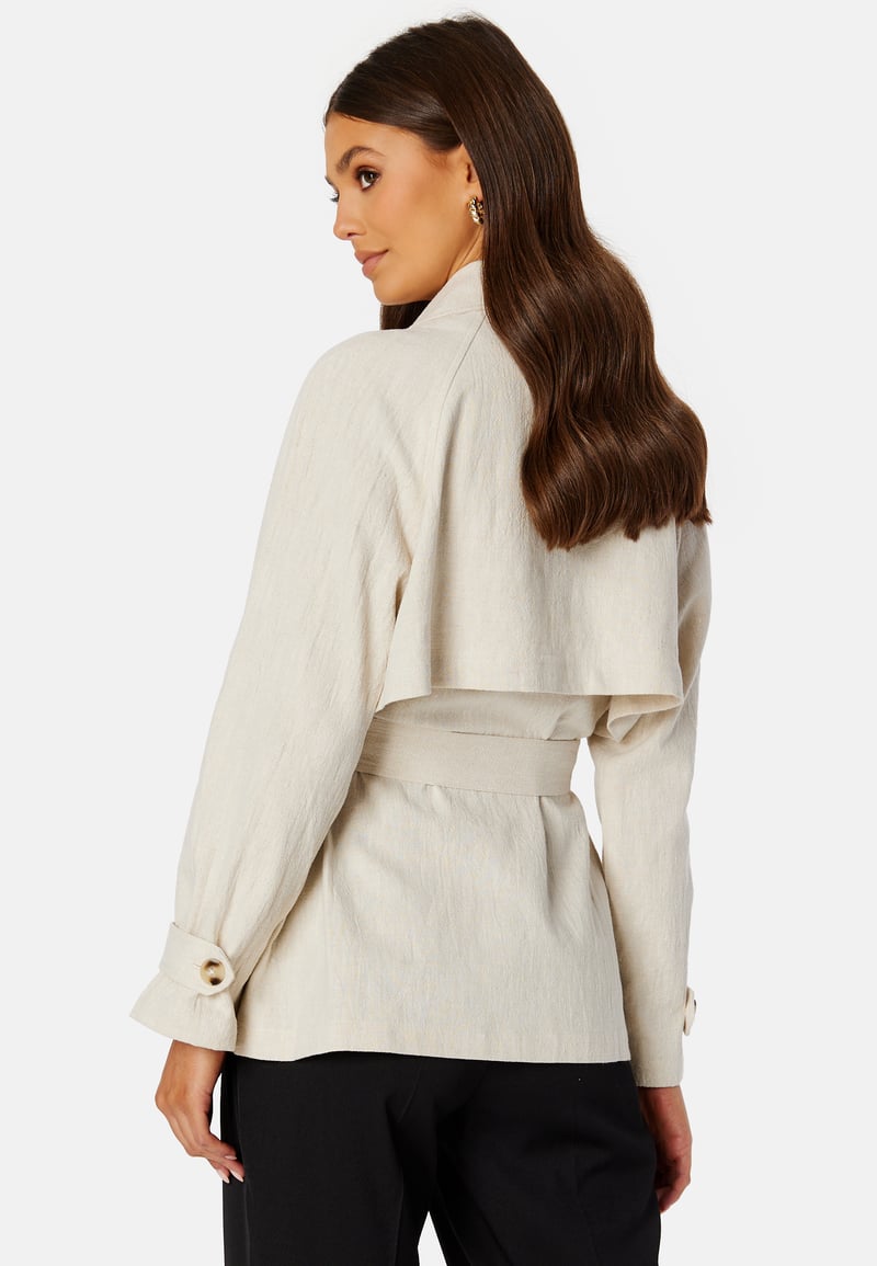 BUBBLEROOM CC Linen Trenchcoat