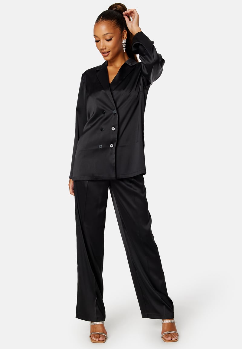BUBBLEROOM Chana satin blazer