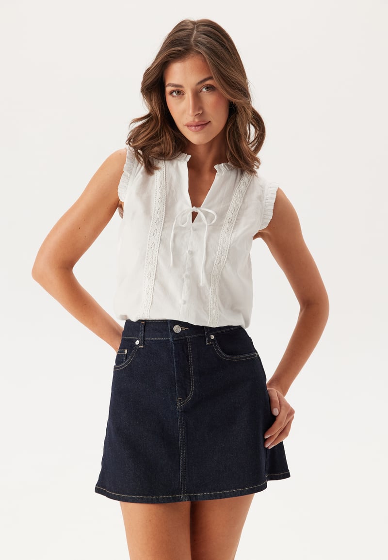 BUBBLEROOM Cotton Lace Blouse