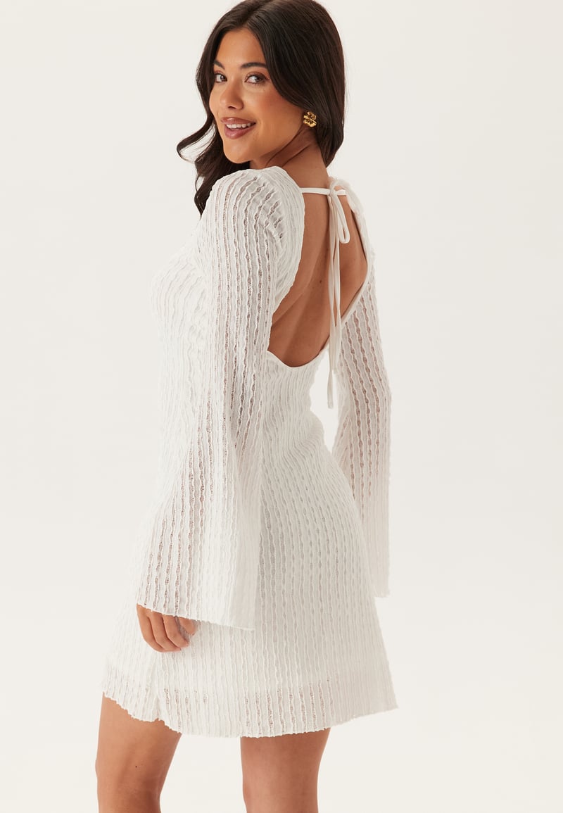 BUBBLEROOM Deep Back Short Structured Dress