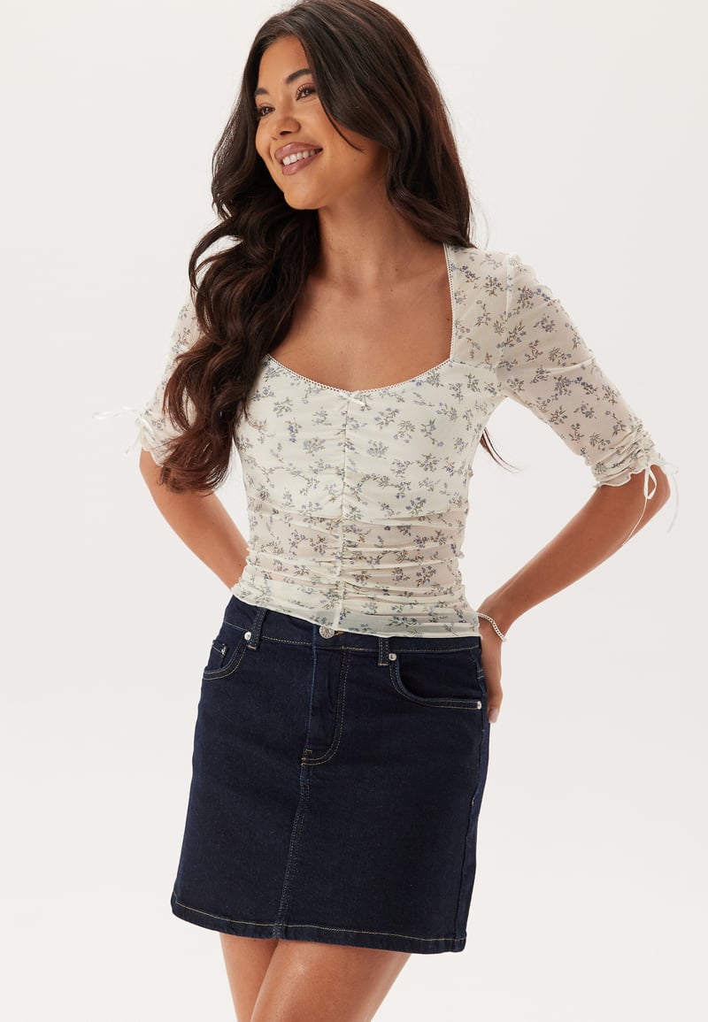 BUBBLEROOM Denim Mini Skirt