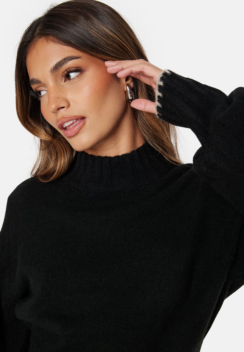 BUBBLEROOM Volume Sleeve Knitted Sweater