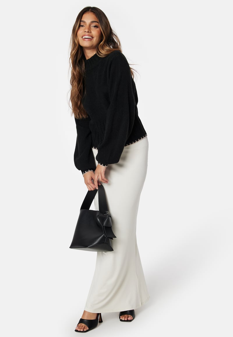 BUBBLEROOM Volume Sleeve Knitted Sweater
