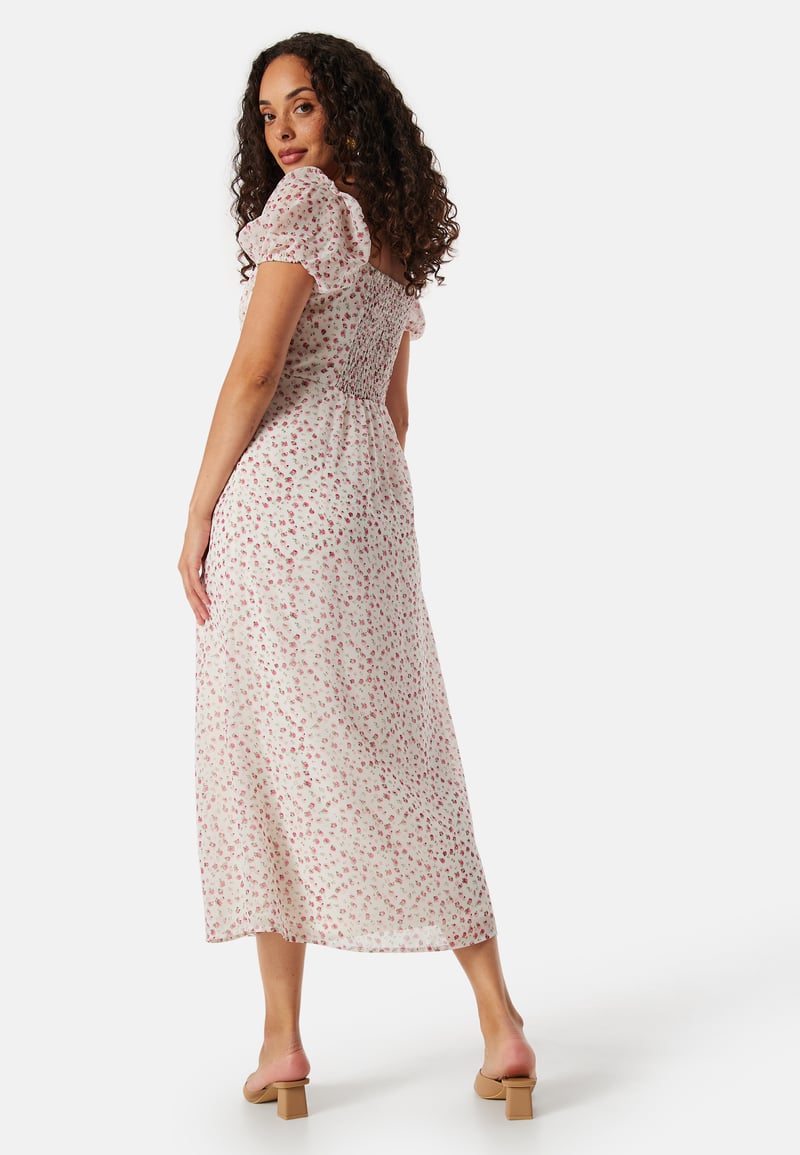 BUBBLEROOM Ruched Bustier Midi Dress