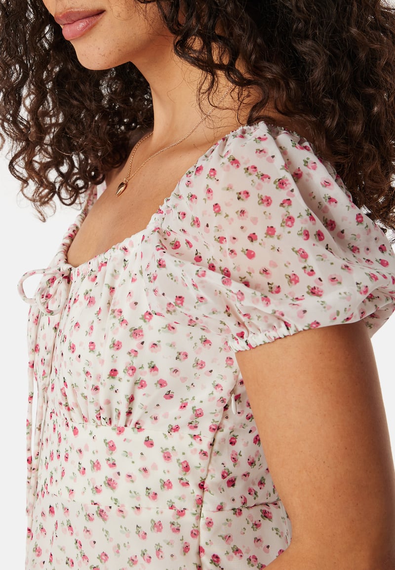 BUBBLEROOM Ruched Bustier Midi Dress