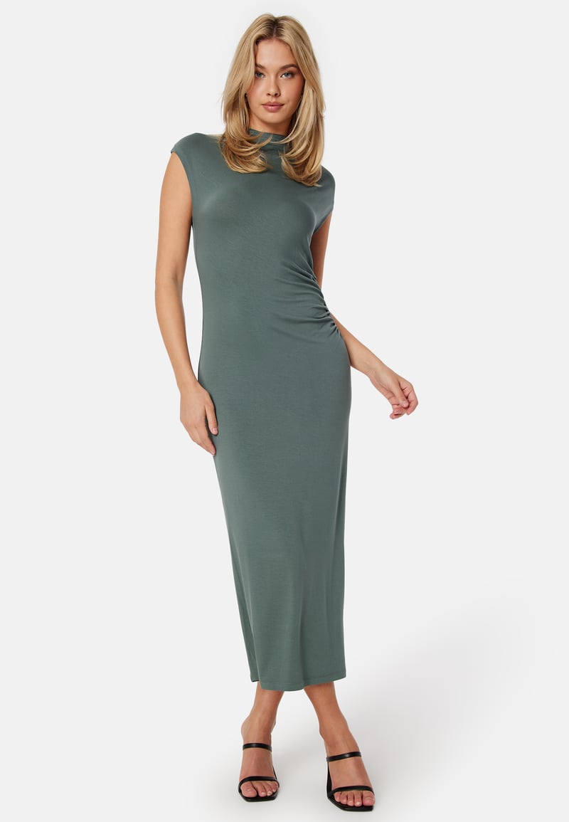 BUBBLEROOM Drapy Cap Sleeve Dress