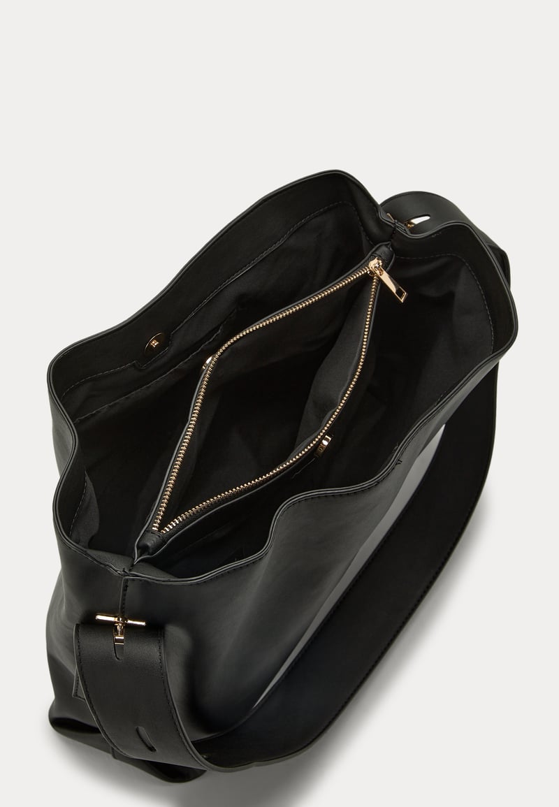 BUBBLEROOM Faux Leather Tote Bag