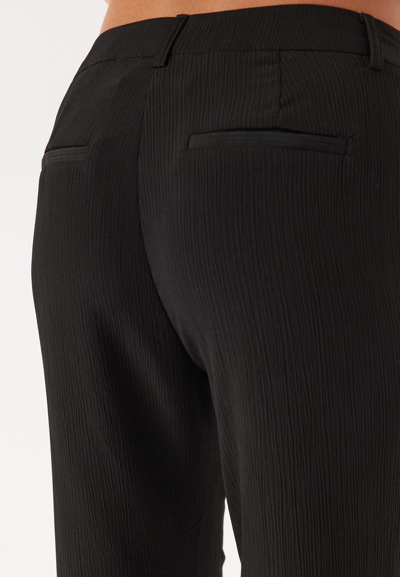 BUBBLEROOM Flared Structured Suit Trousers