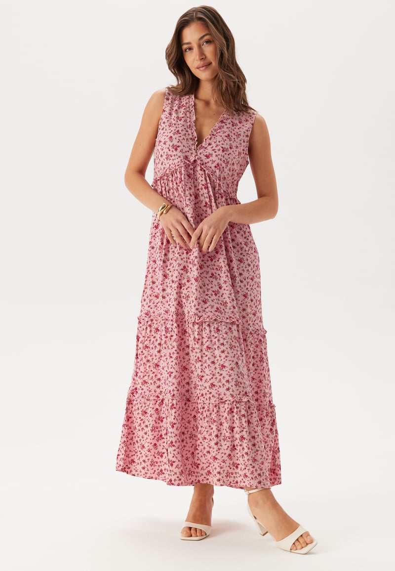 BUBBLEROOM Frill Maxi Dress