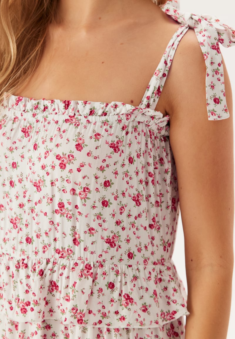 BUBBLEROOM Frill Maxi Viscose Dress