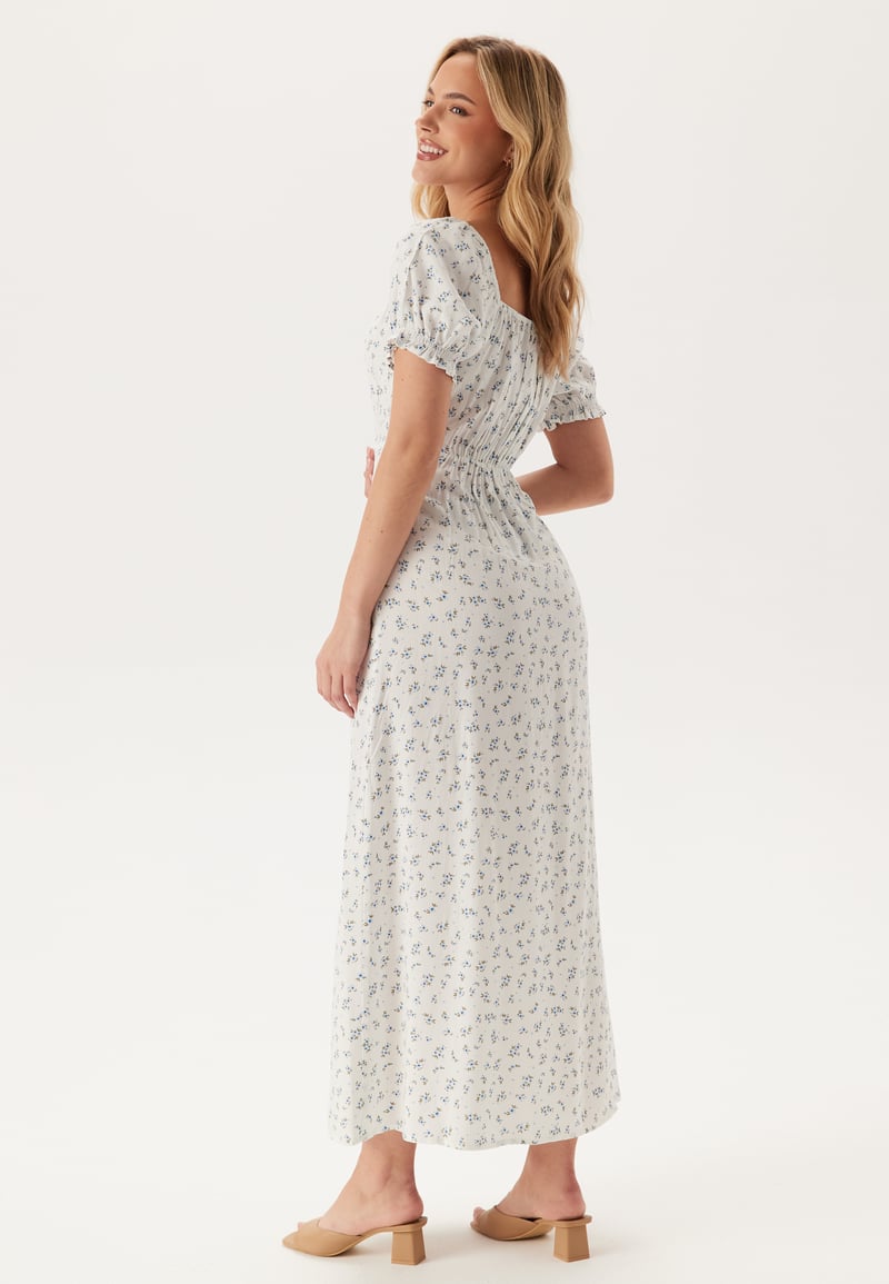 BUBBLEROOM Front Tie Long Viscose Dress