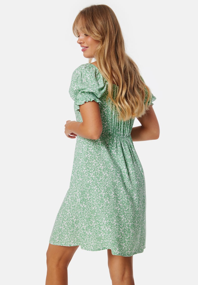 BUBBLEROOM Front Tie Short Dress