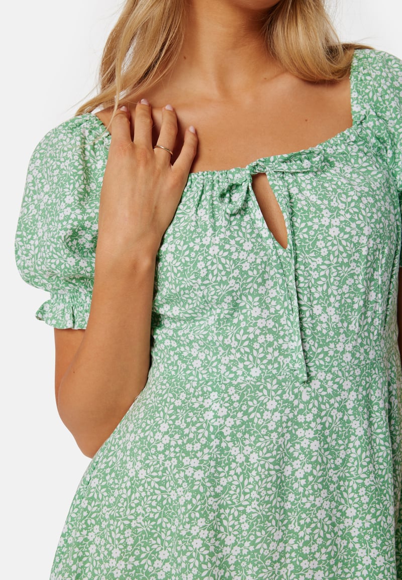 BUBBLEROOM Front Tie Short Dress