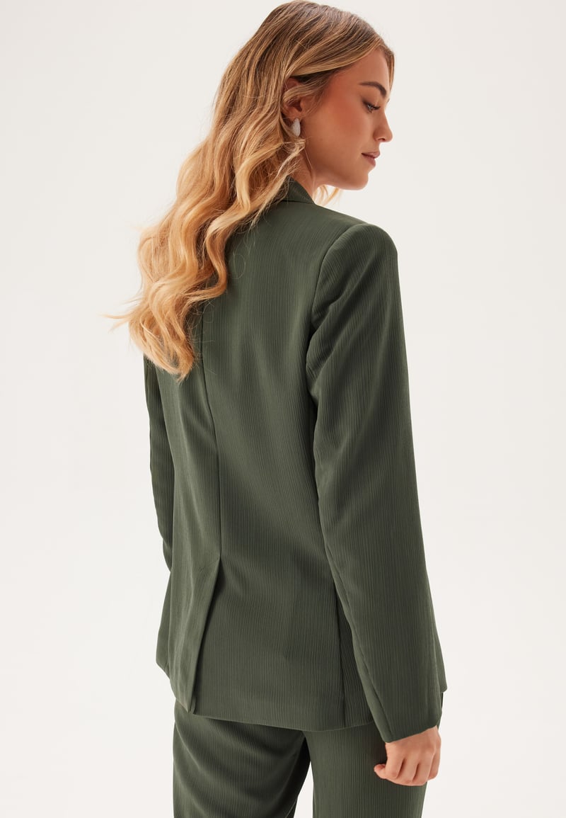 BUBBLEROOM Front Tie Structured Blazer
