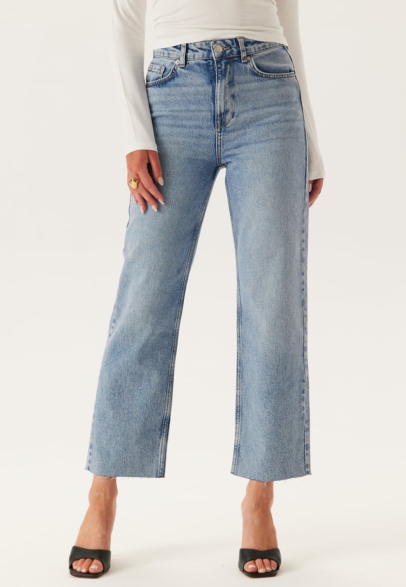 BUBBLEROOM High Straight Ankle Jeans