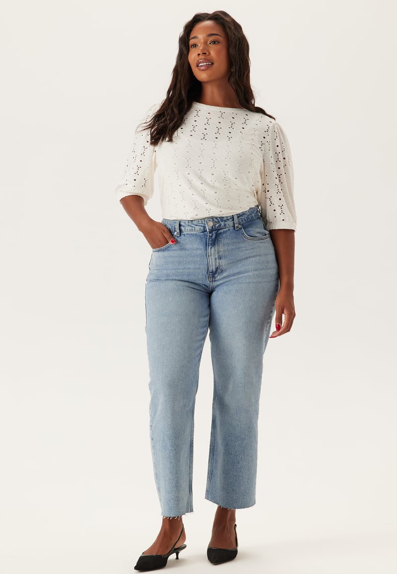 BUBBLEROOM High Straight Ankle Jeans