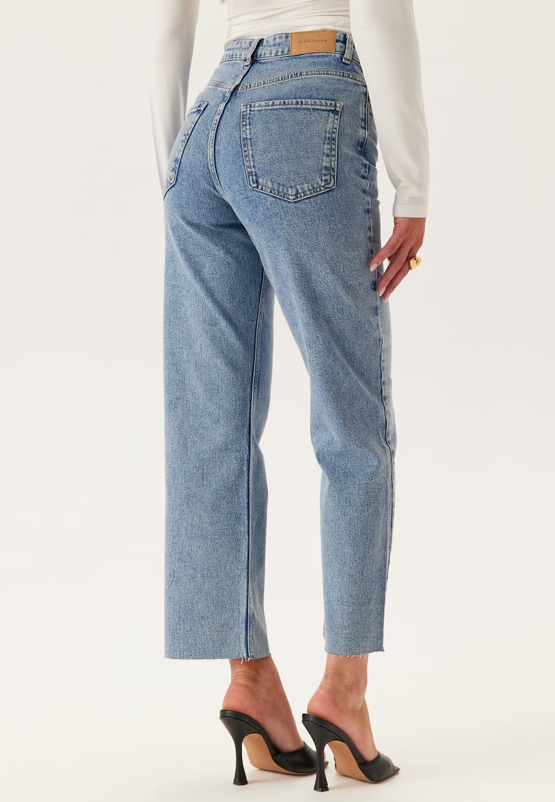 BUBBLEROOM High Straight Ankle Jeans