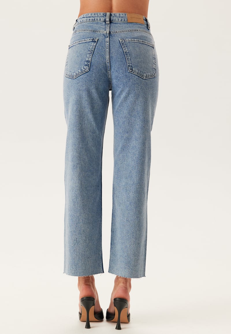 BUBBLEROOM High Straight Ankle Jeans