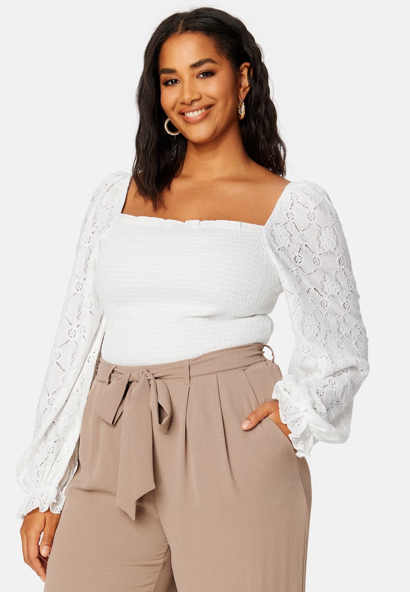 BUBBLEROOM Square Neck Smock Top